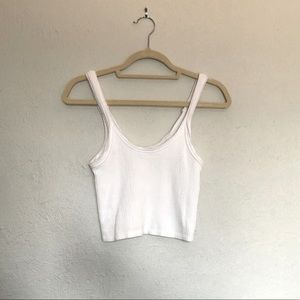 uo ribbed scoop neck tank